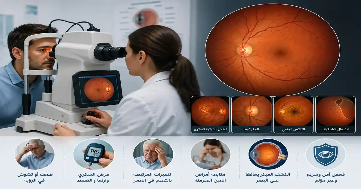 تصوير قاع العين: متى يطلب الطبيب هذا الفحص وما أهميته